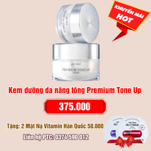 Kem dưỡng da nâng tông Premium Tone Up: 375.000 - Tặng 2 Mặt Nạ Vitamin Banobagi Hàn Quốc 50.000
