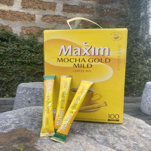 Cafe Maxim Gold Hàn Quốc 100 gói vàng: 450.000 - Tặng 1 gói kẹo sâm Hàn Quốc 45.000