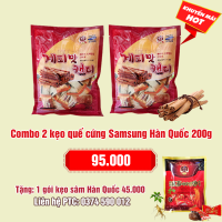 Combo 2 kẹo quế cứng Samsung Hàn Quốc 200g: 95.000  - Tặng 1 gói kẹo sâm 45.000