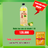 Nước lau sàn thảo mộc sả chanh 1 lit: 120.000 - Tặng 1 cao dán sâm Hàn Quốc 50.000