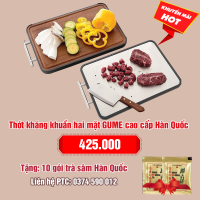 Thớt kháng khuẩn hai mặt GUME cao cấp Hàn Quốc: 425.000 - Tặng 10 gói trà sâm