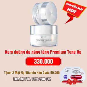 Kem dưỡng da nâng Premium Tone Up: 330.000 - Tặng 2 Mặt Nạ Vitamin Banobagi  Hàn Quốc 50.000