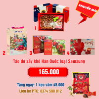 Mua 1 táo đỏ Hàn Quốc: 165.000 - Tặng 1 kẹo sâm 45.000