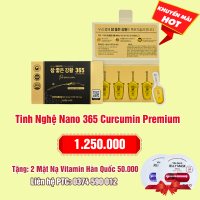 Tinh Nghệ Nano 365 Curcumin Premium mẫu mới  2023 Ji Chang-Wook Version (32 Tép): 1.250.000 - Tặng 2 Mặt Nạ Vitamin Banobagi Hàn Quốc 50.000