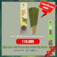 Hộp 100 que nhang khuynh diệp: 110.000 - Tặng hộp 35 que nhang khuynh diệp: 35.000