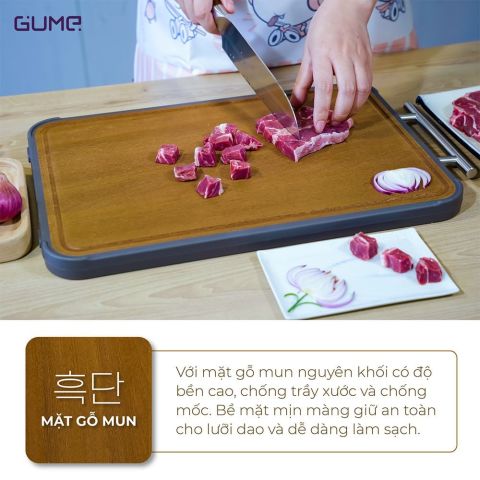 Thớt kháng khuẩn hai mặt GUME cao cấp Hàn Quốc: 425.000 - Tặng 10 gói trà sâm